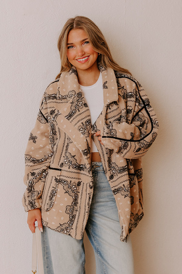 Sidewalk Style Oversized Sherpa Jacket Image - 2