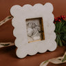 Sweet Moments Scalloped Marble Photos Frame Image - 1