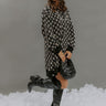 Petal Party Floral Knit Jacquard Mini Dress Image - 1