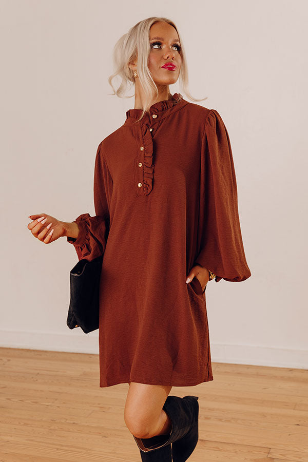 Falling for You Ruffle Mini Dress Image - 2