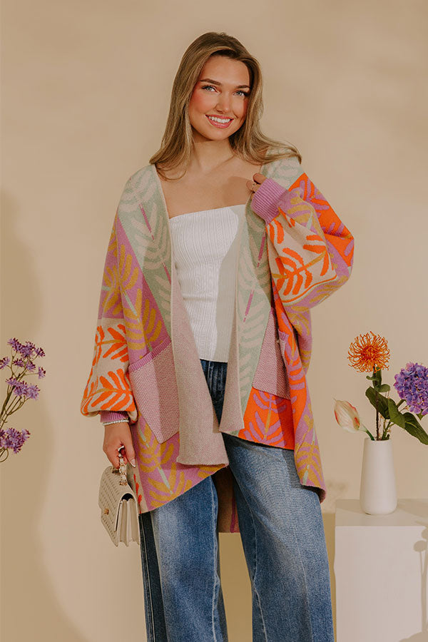 Blooming Personality Knit Cardigan
