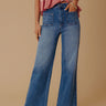 The Tracy High Waist Flares in Medium Wash Image - 1