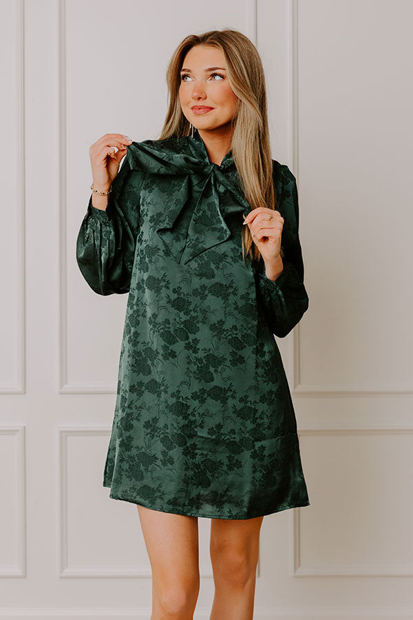 Cosmos And Kisses Floral Jacquard Mini Dress Image - 1