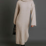 Cozy Charm Knit Sweater Midi Dress Image - 1