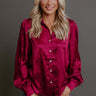Champagne Agenda Jacquard Button Up Top Image - 1