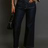 JUST USA Sailor High Waist Wide Leg Jean in Dark Wash Image - 1