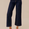 JUST USA Sailor High Waist Wide Leg Jean in Dark Wash Image - 1
