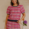 Chic Avenue Tweed Top Image - 1