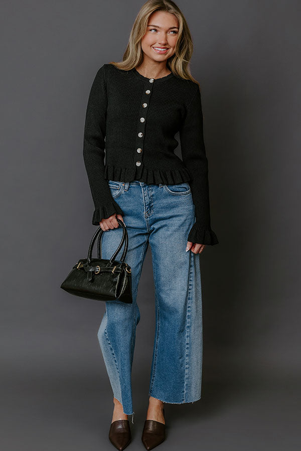 RISEN Tatum Midrise Crop Barrel Leg Jean