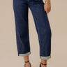 RISEN Margaret Midrise Slouchy Cropped Jean Image - 1