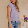 Bound In Style Knit Top in Lavender Image - 1