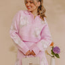 Uptown Bloom Floral Crop Sweater Top Image - 1