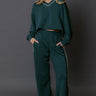 Elite Comfort High Waist Scuba Straight Leg Pants in Forest Image - 1