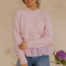 Sweet Embrace Peplum Knit Sweater Image - 1