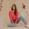 New Season Waffle Knit Top Image - 1