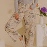 The Blossom Floral High Waist Barrel Leg Pants Image - 1