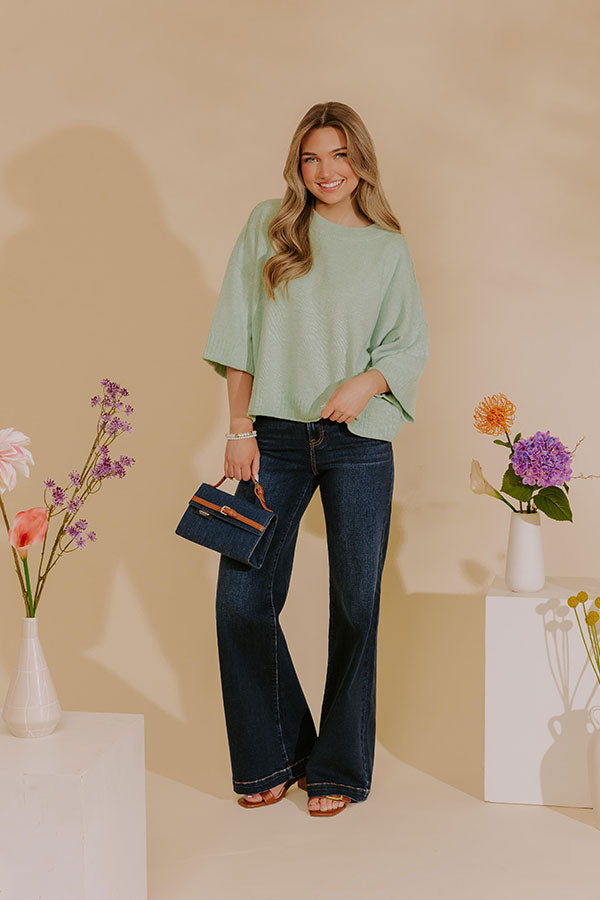 RISEN Sutton High Waist Wide Leg Jean Image - 5