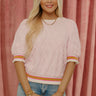 Charming Cues Ruffle Top in Pink Image - 1