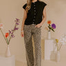 RISEN Nora Midrise Wide Leg Leopard Pants Image - 1