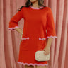 Polished Ease Knit Mini Dress Image - 1