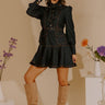 Eiffel Tower Views Denim Mini Dress Image - 1