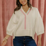 Spring Social Knit Sweater Top Image - 1