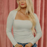 Chic Devotion Ruched Top in Powder Blue Image - 1