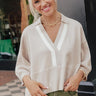 Effortless Ease Knit Top in Oatmeal Image - 1