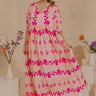Cherished Moment Floral Midi Dress in Pink Image - 1