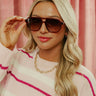 FREYRS Billie Aviator Sunglasses in Dark Cherry Image - 1