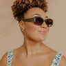 FREYRS Aria Oval Sunglasses in Emerald Image - 1