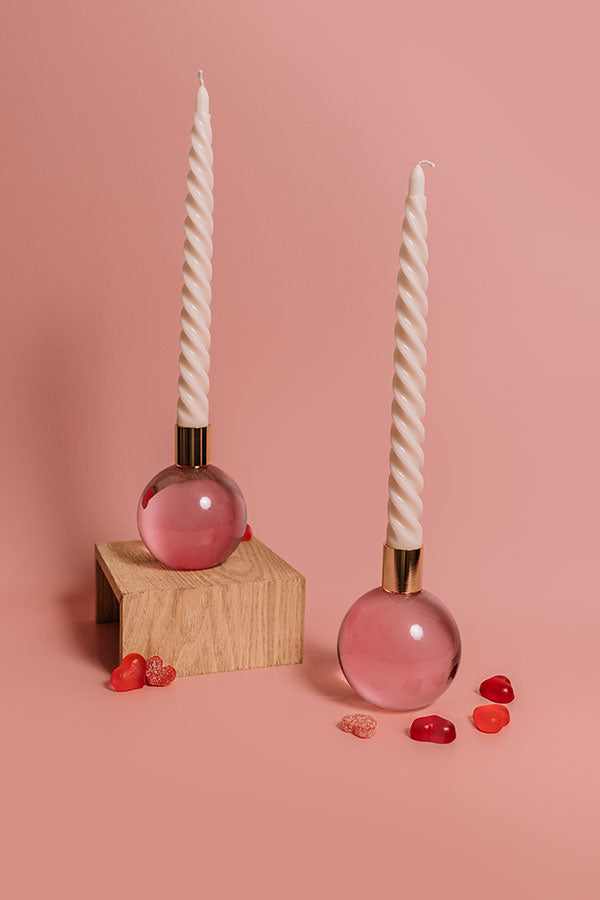 Paddywax Tapered Twisted Candle Set in Champagne Image - 1