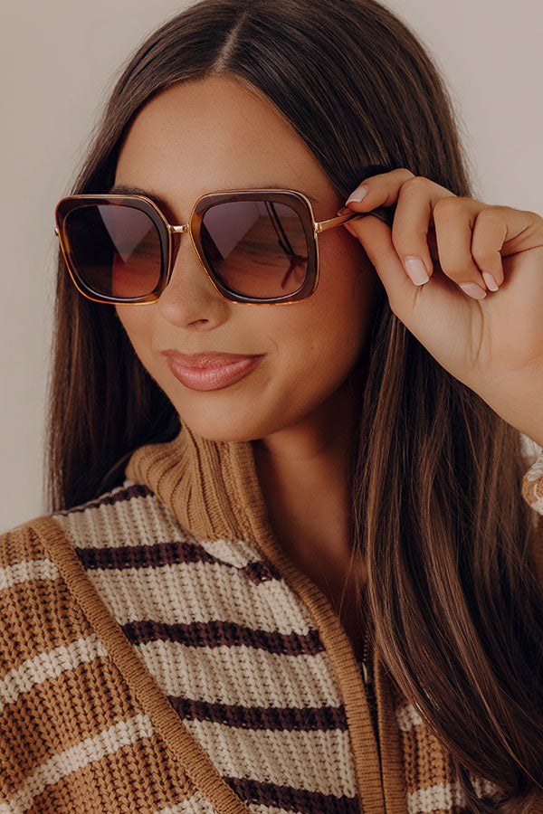 FREYRS Lea Round Sunglasses in Brown