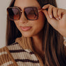 FREYRS Lea Round Sunglasses in Brown Image - 1