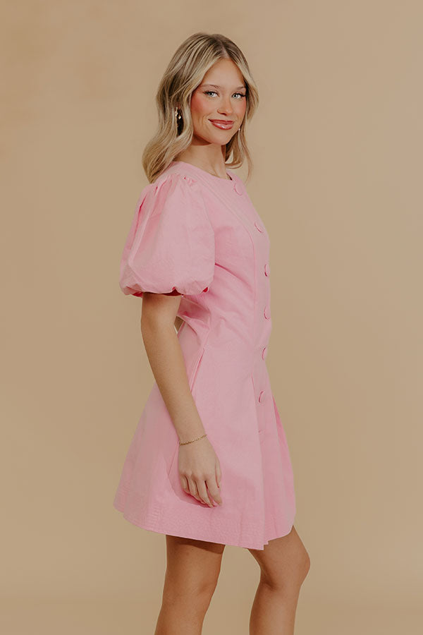 Modern Muse Button Down Mini Dress Image - 4