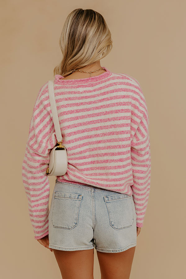 Everyday Chic Knit Stripe Cardigan Image - 5