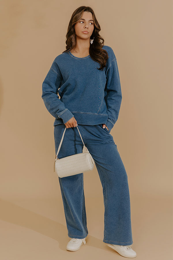 Weekend Breeze Terry Knit Sweatshirt Image - 5