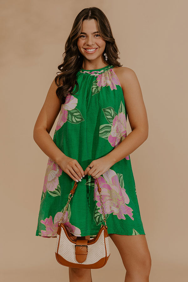 Floral Escape Mini Dress Image - 2