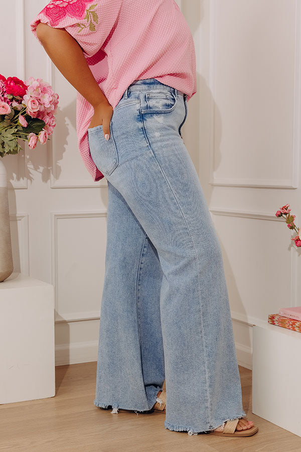 RISEN Hallie Midrise Wide Leg Jean Curves Image - 3