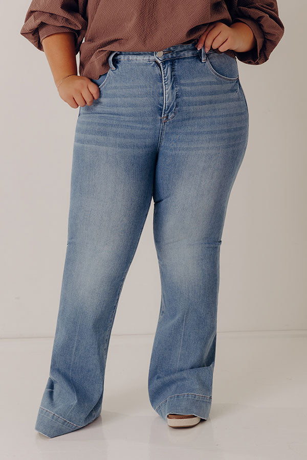 RISEN Millie Midrise Flare Jeans Curves Image - 4
