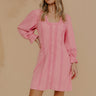 Delicate Details Lace Trim Mini Dress Image - 1