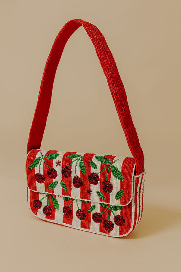 Cherry On Top Beaded Purse Image - 5