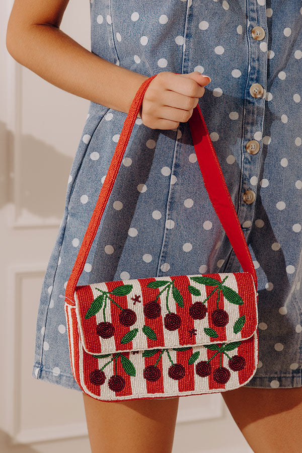 Cherry On Top Beaded Purse Image - 3