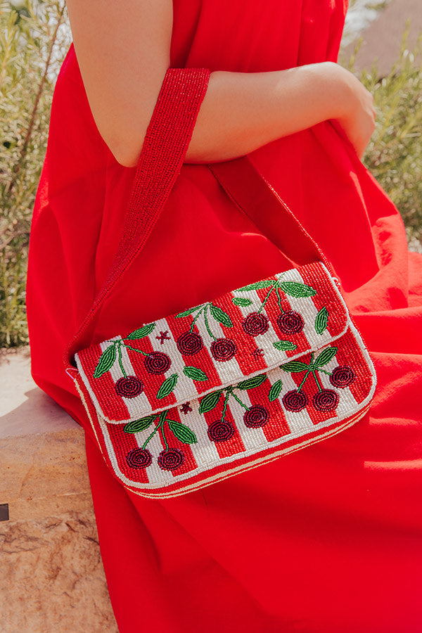 Cherry On Top Beaded Purse Image - 1