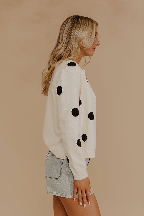 Spotted in Style Knit Cardigan Image - 5