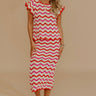 Getaway Chic High Waist Pointelle Knit Midi Skirt Image - 1