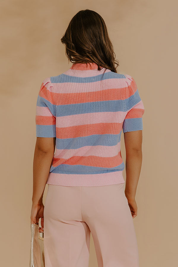 Cheerfully Chic Knit Stripe Top Image - 3