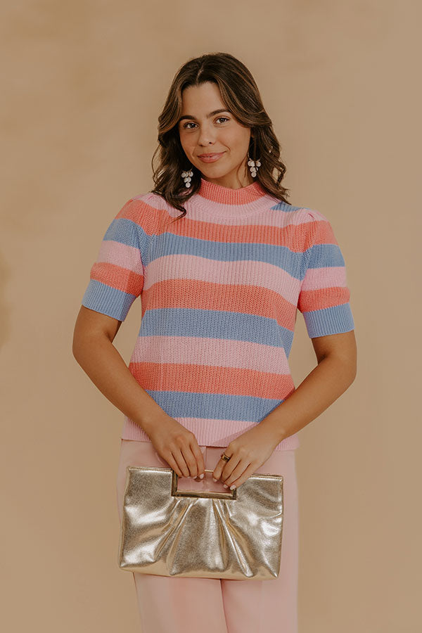Cheerfully Chic Knit Stripe Top Image - 4