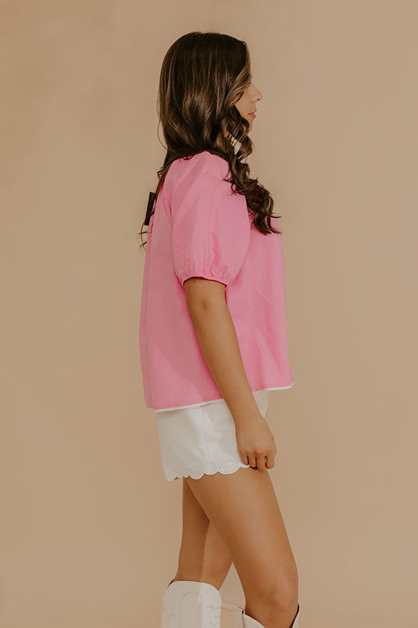 Sweetie Chic Linen Blend Top Image - 3