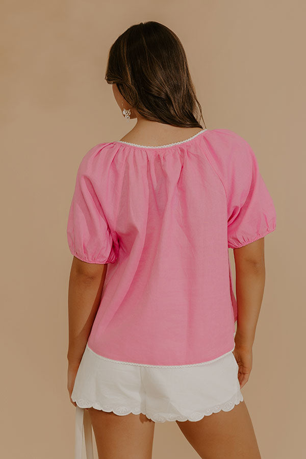 Sweetie Chic Linen Blend Top Image - 4